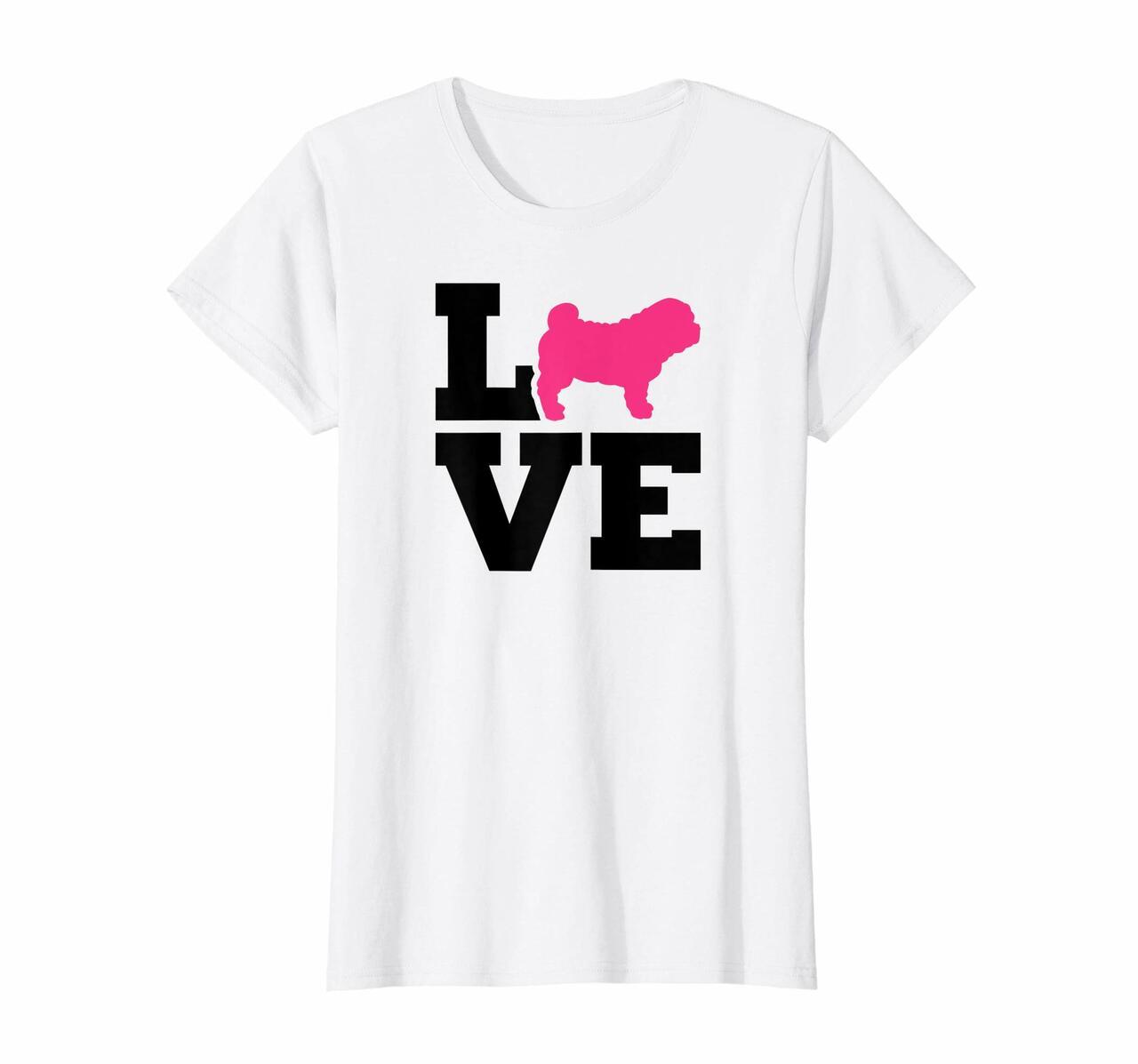 Womens Shar Pei Dog Mom – Puppy Love T-Shirt