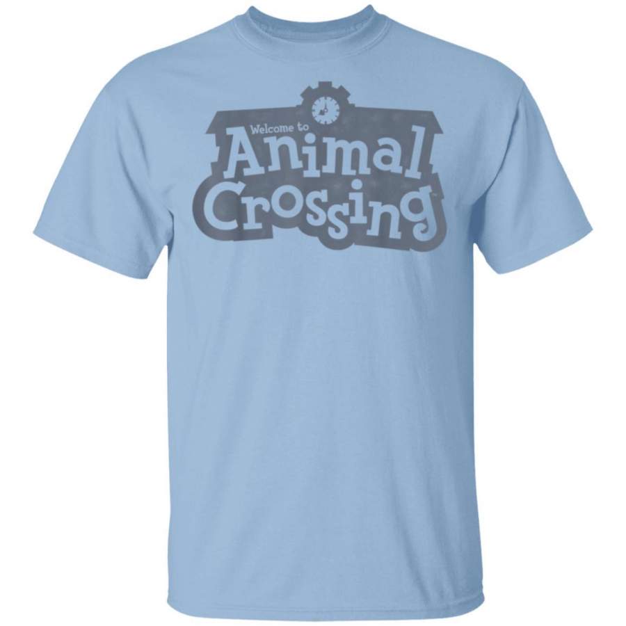 Animal Crossing Welcome Sign Classic Logo Graphic T Shirt