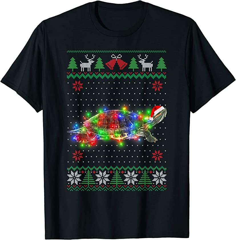 Red-eared Slider Animal Ugly Sweater Christmas Puppy Animal T-Shirt