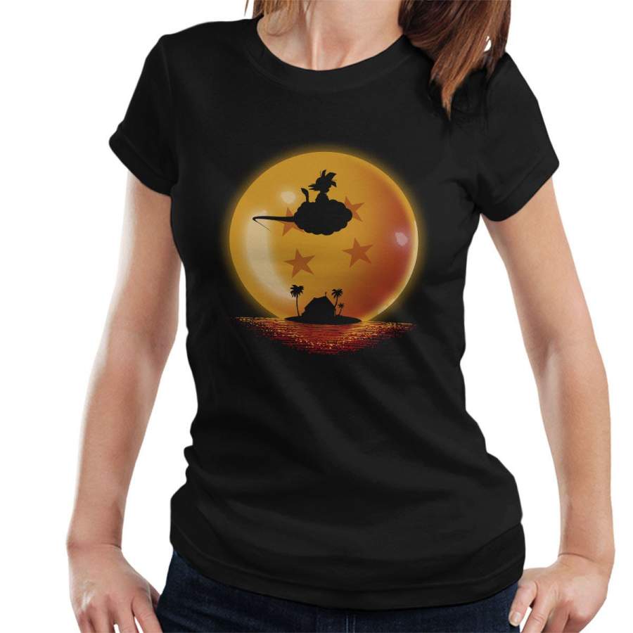 Dragon Ball Goku On Sunset Women’s T-Shirt