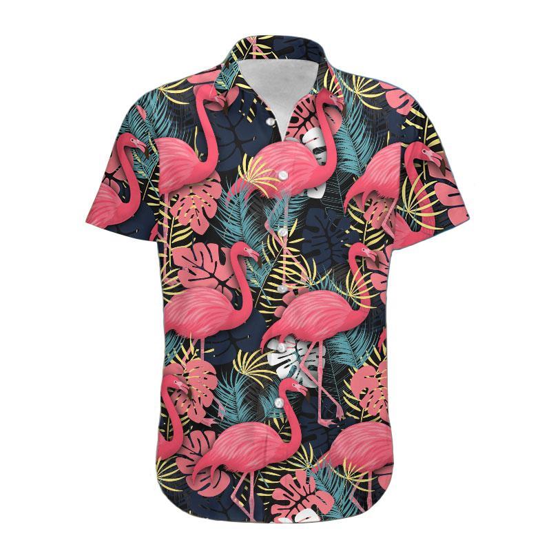 Unifinz Flamingo Aloha Shirt Pattern Tropical Hawaii 2022 Ha107175