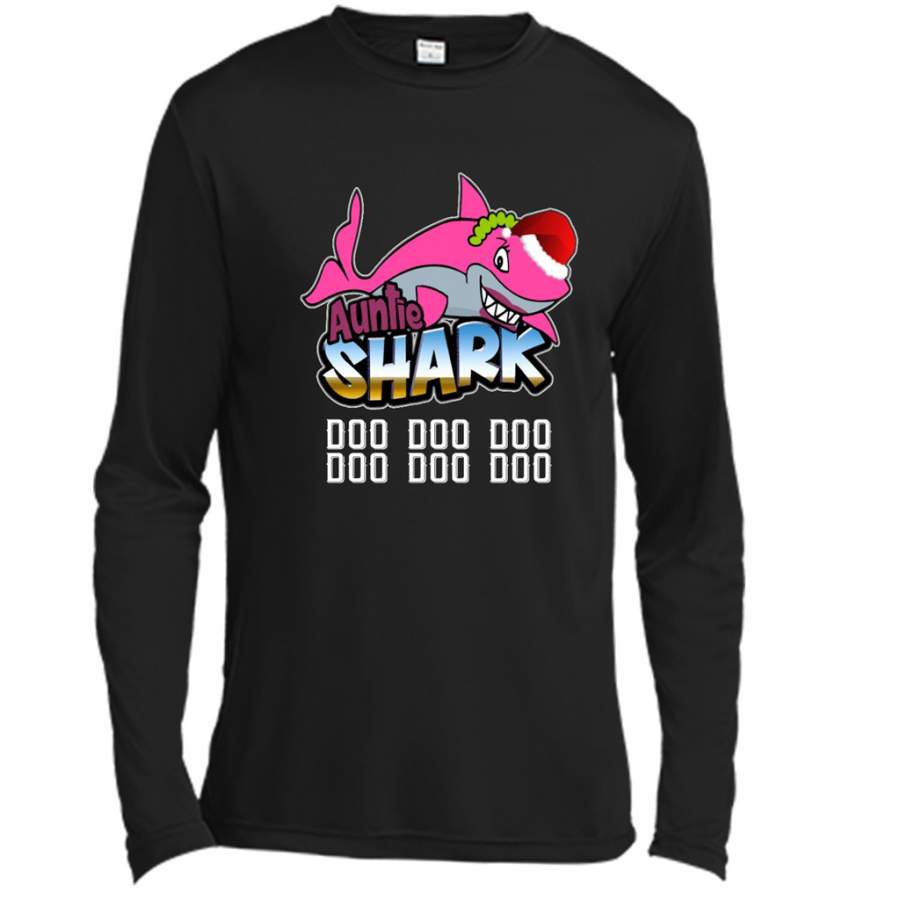 Auntie Shark Doo Doo Doo 1 – Canvas Long Sleeve Shirt