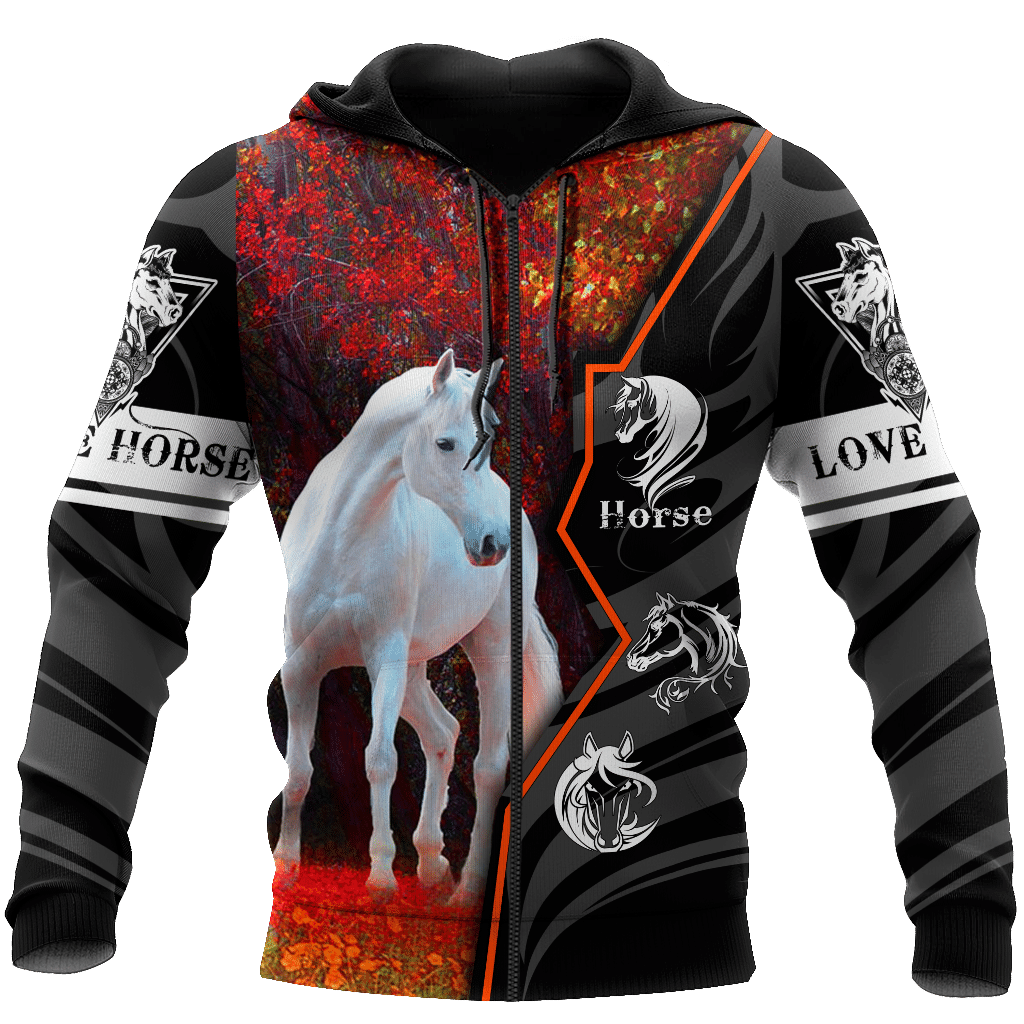 806DDTANM-Beautiful Horse 3D All Over Printed shirt for Men and Women