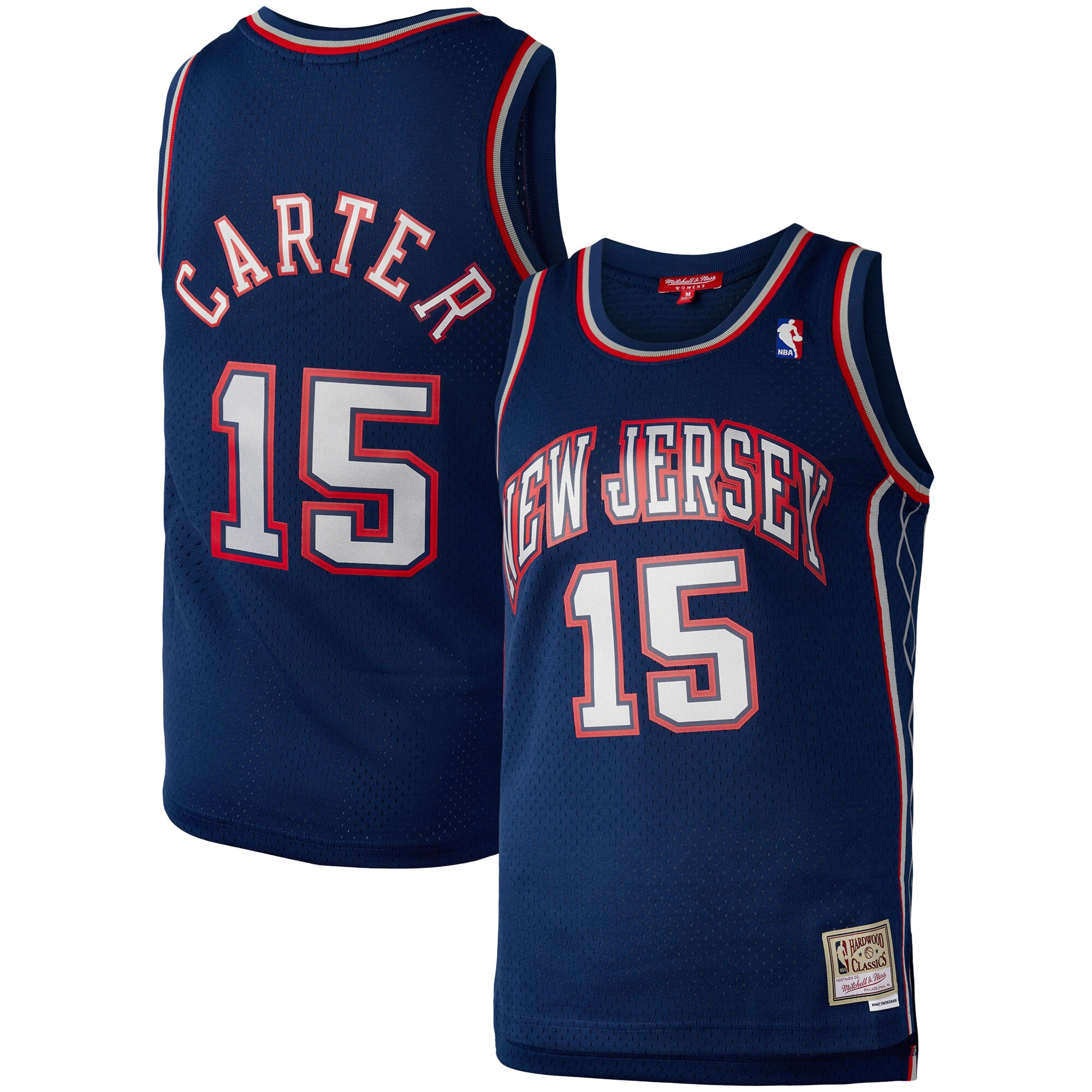 Women's Mitchell & Ness Vince Carter Navy New Jersey Nets Hardwood Classics 2006 Swingman Jersey