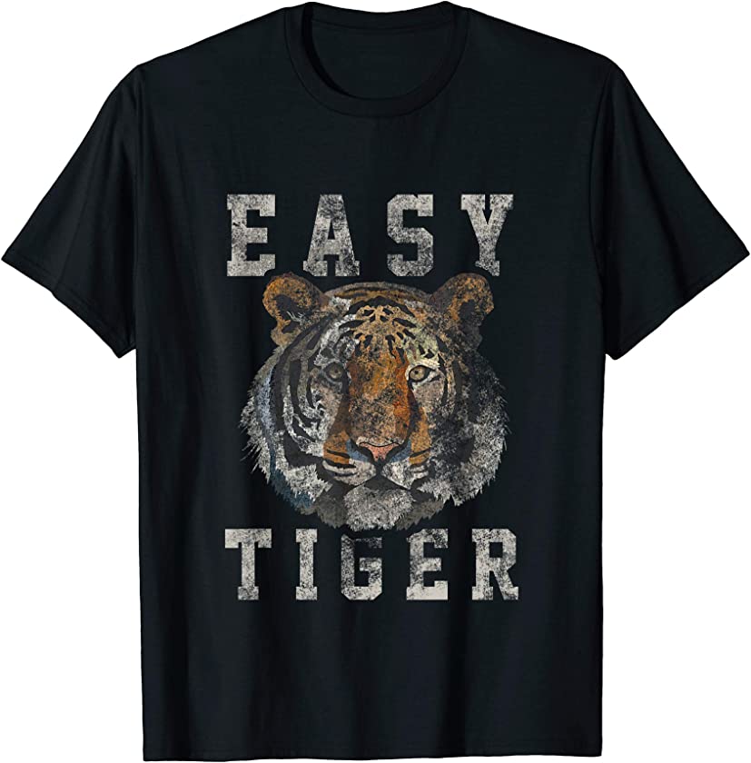 Easy Tiger distressed casual-chic graphic for women T-Shirt