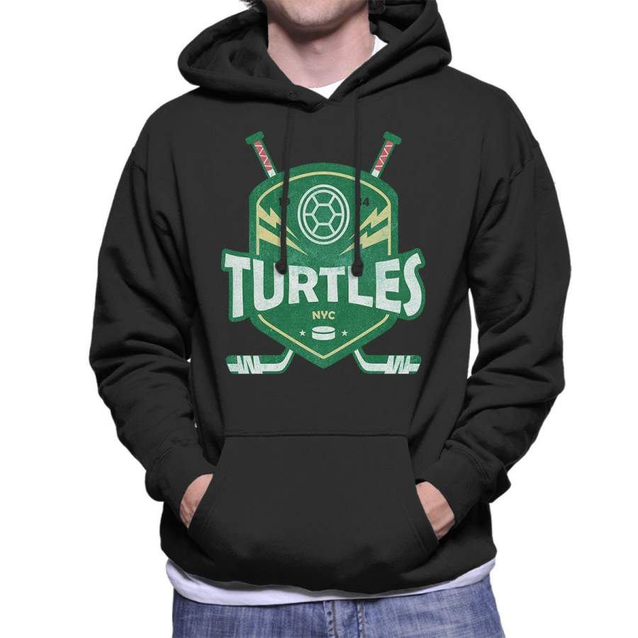 Turtles Hockey Emblem Men’s Hooded Sweatshirt