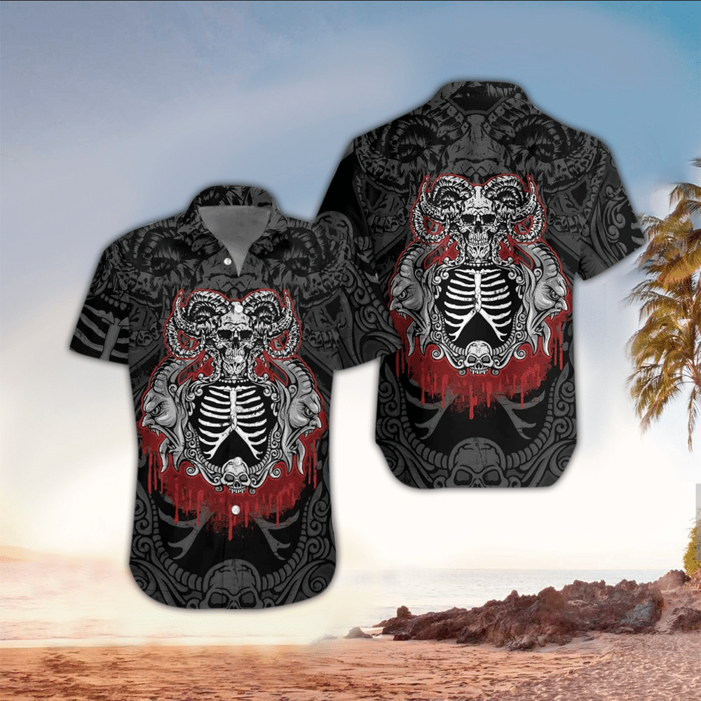 Goth Hawaii Lover Shirt Aloha Ha32722