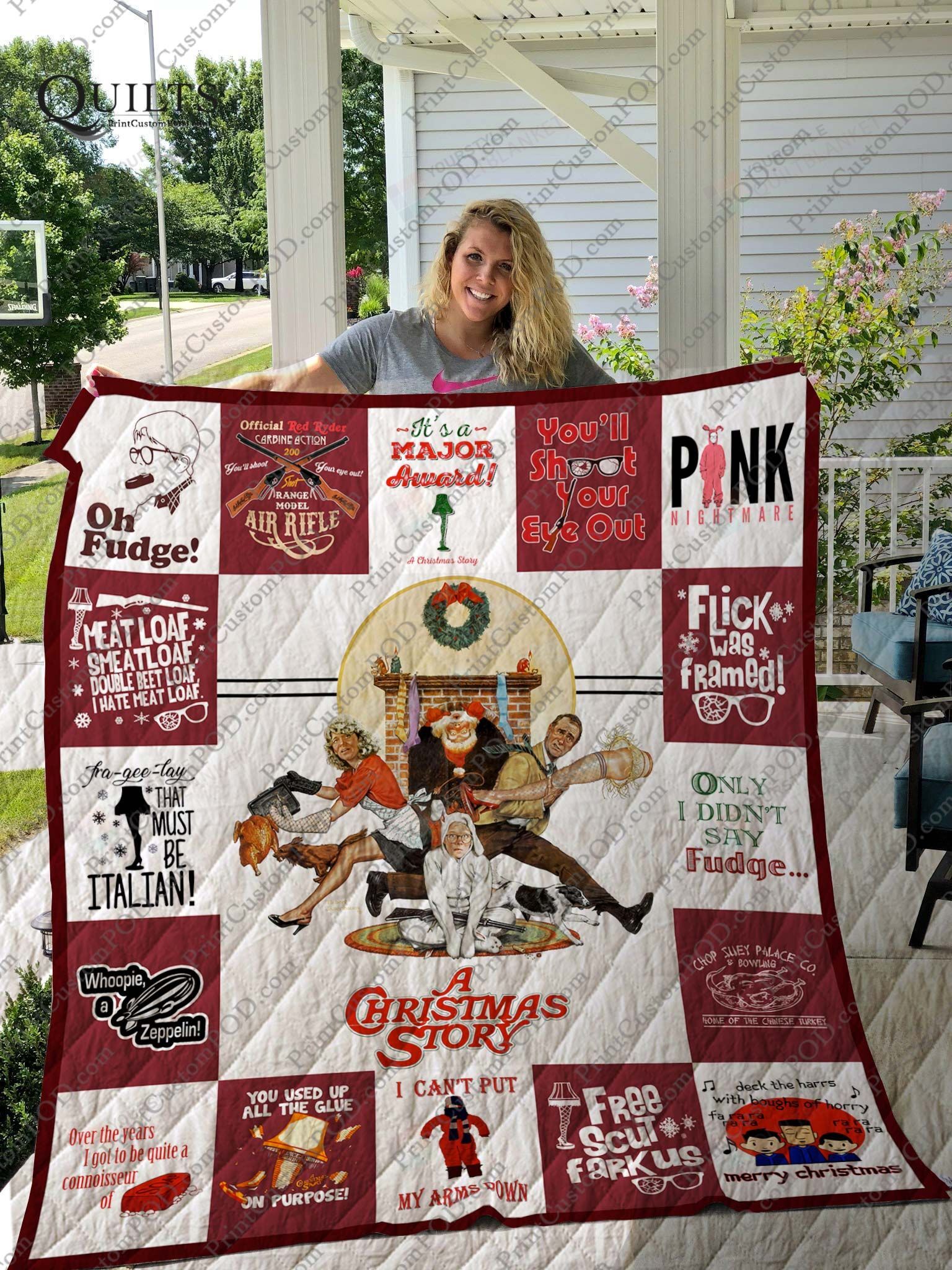 A Christmas Story Quilt Blanket Christmas Gift