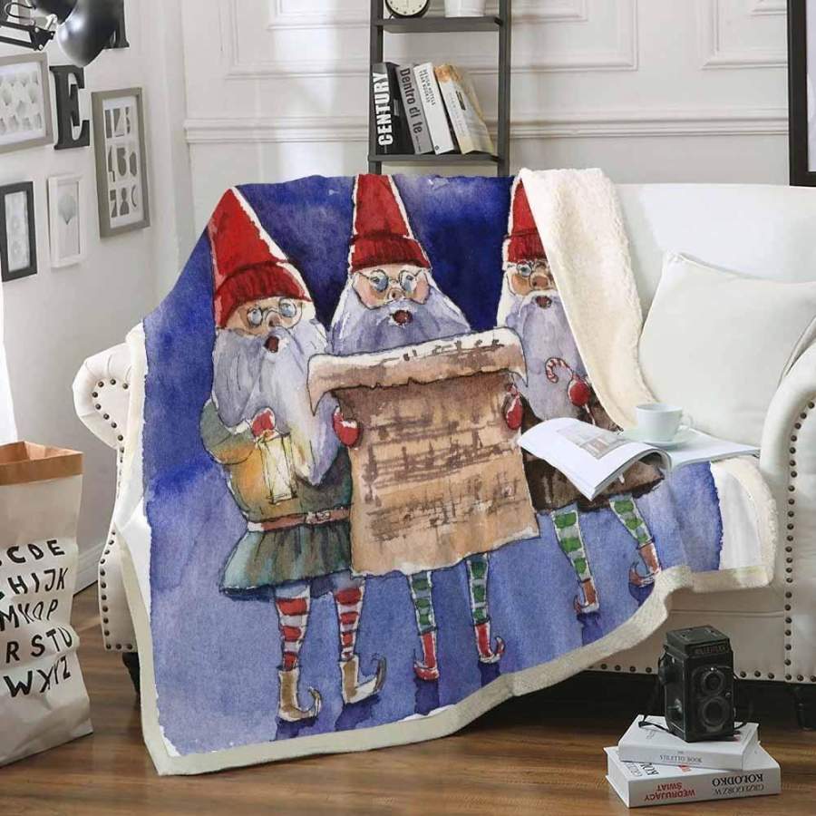 X-Mas Dwarfs Singing Song Blanket Christmas Decoration Ideas Christmas Gift Ideas