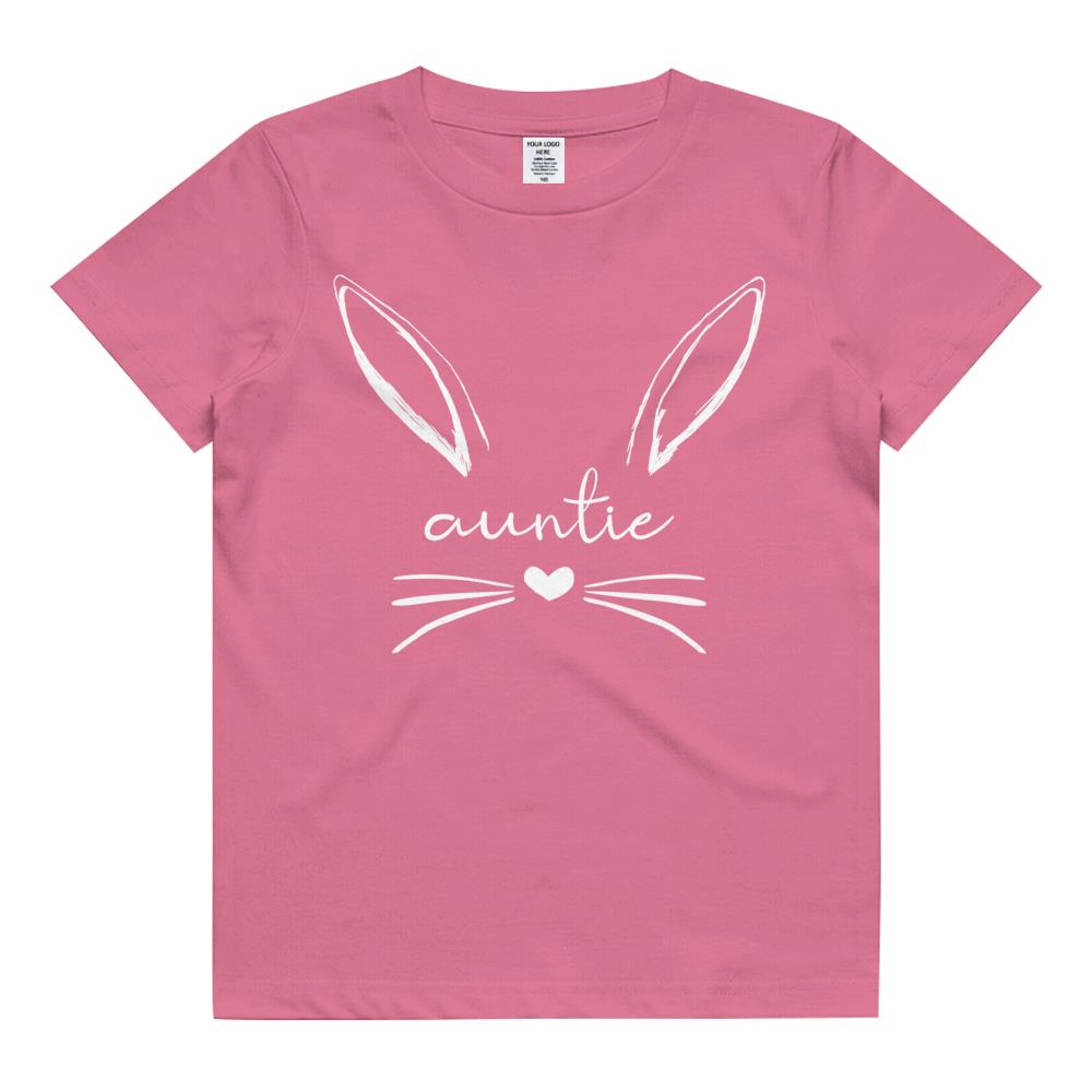 Auntie Cute Bunny T-shirt, Easter Gift For Aunt Kids T Shirt