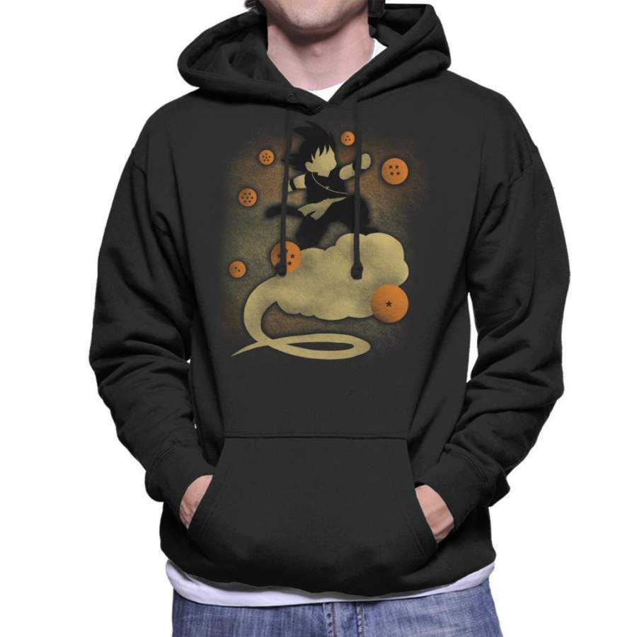 Dragon Ball Z Goku Cloud Silhouette Men’s Hooded Sweatshirt