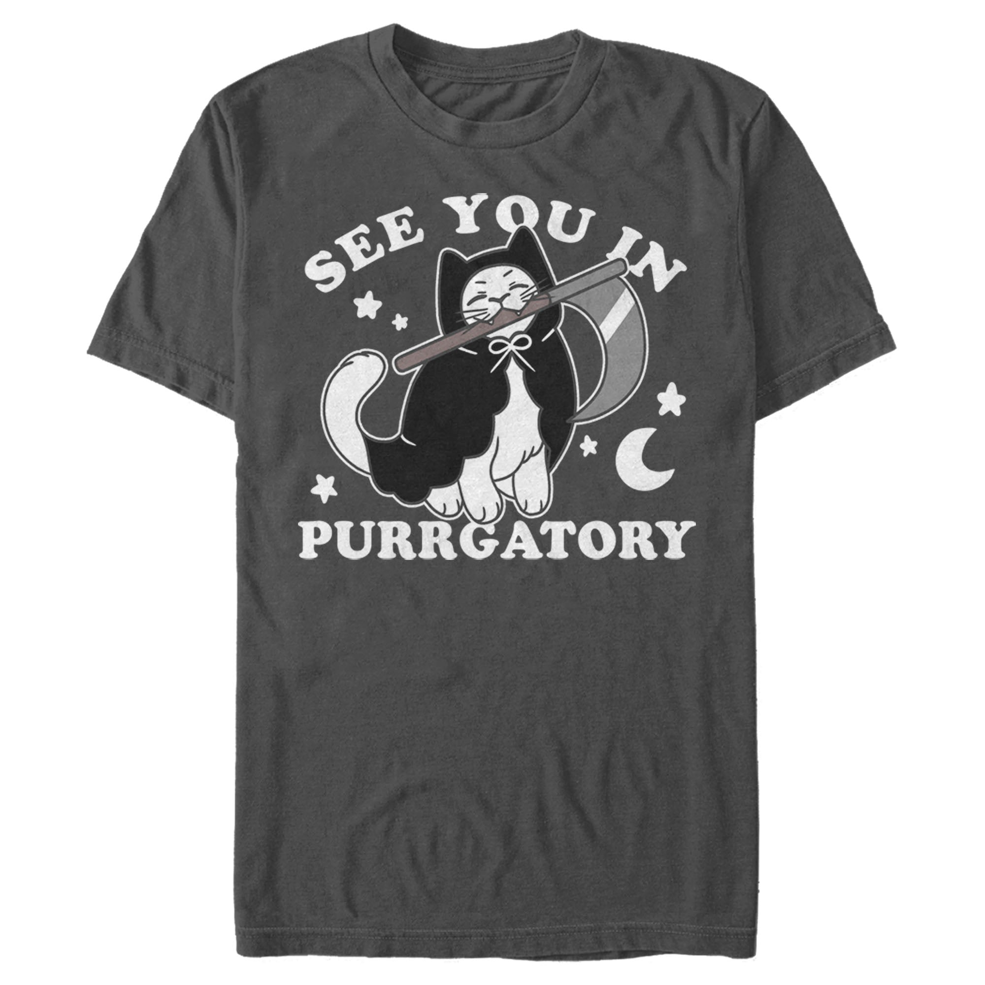 Lost Gods Men’S Halloween See You In Purrgatory  T-Shirt