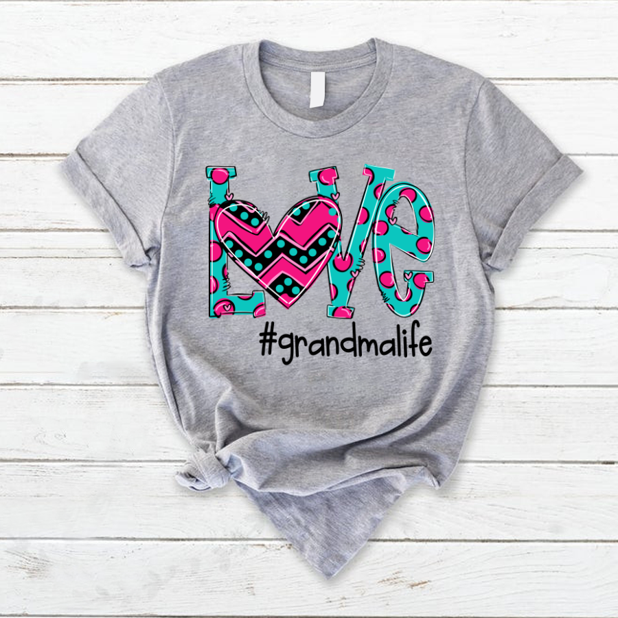 Love Colorful Grandma Life Shirt