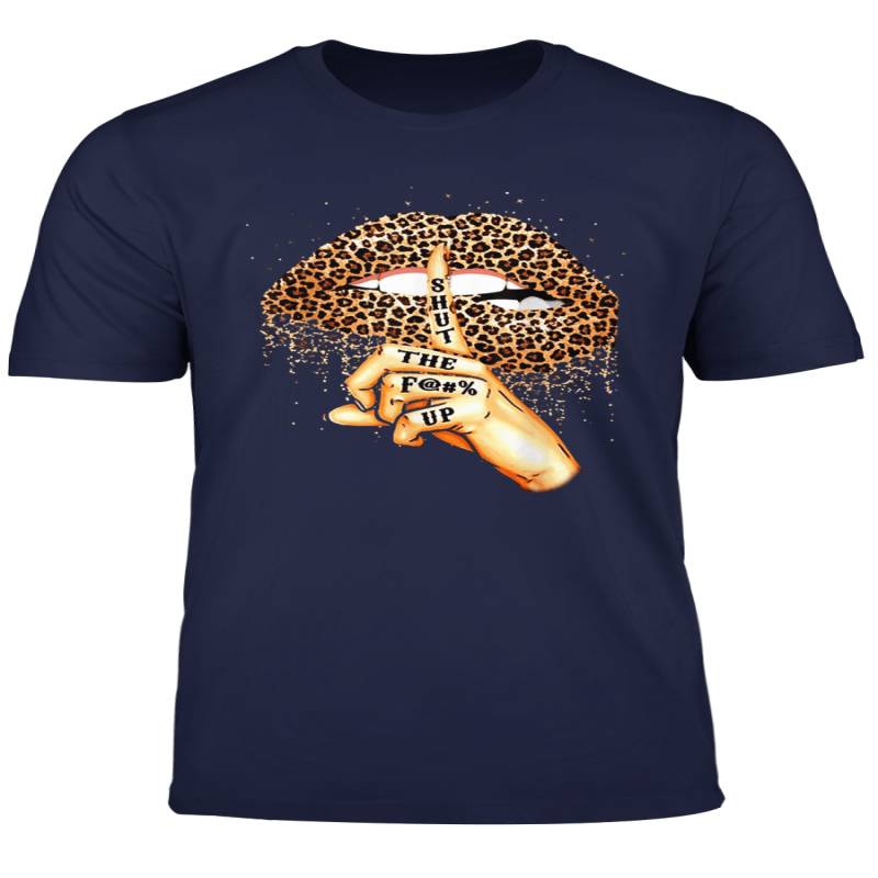 Shut The Fuck Up Leopard Lips Shirt Galaxy Leopard Lips