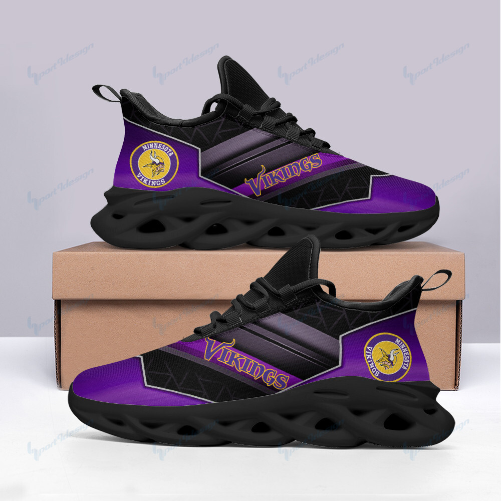 Minnesota Vikings Yezy Running Sneakers Bb59