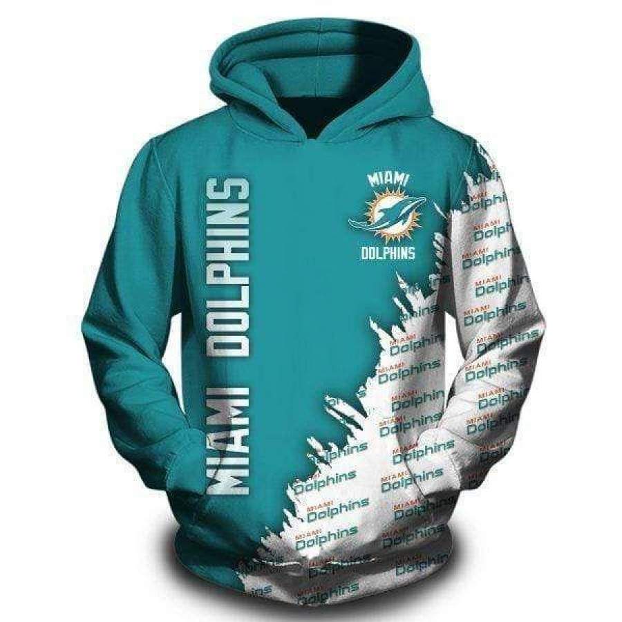 Miami Dolphins Hoodie 3D Style5204 All Over Printed