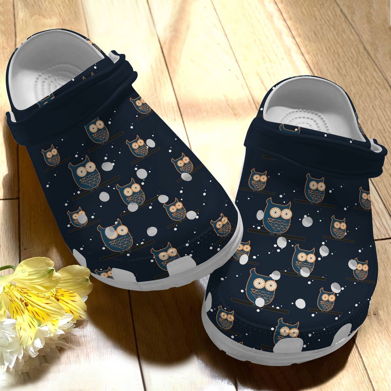 Owl Personalize Clog, Custom Name, Text, Fashion Style For Women, Men, Kid, Print 3D Late Night Party