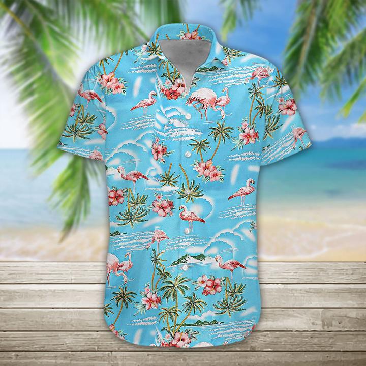 Flamingo Hawaii Shirt Unisex Full Size Adult Colorful Ha91405