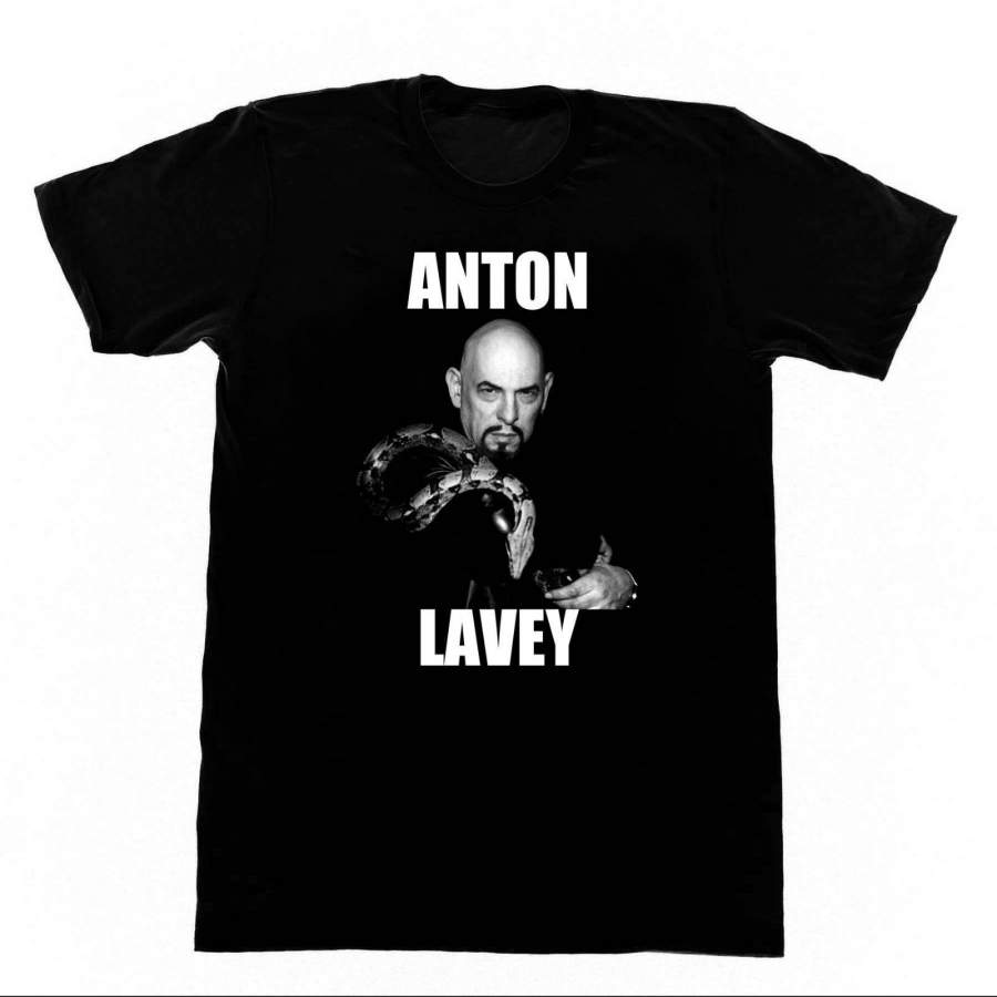 Anton LaVey Snake Tshirt 58 T-Shirt Satan Pentagram Satanic Church Temple Witch