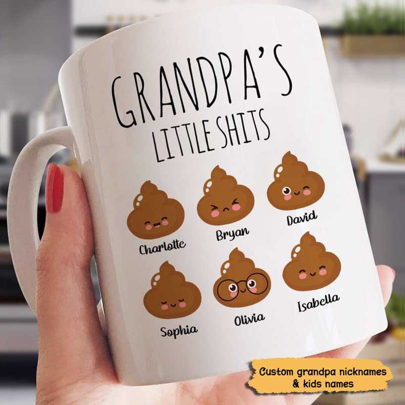 Grandpa Little Sh*T Funny Father‘S Day Gift Personalized Mug