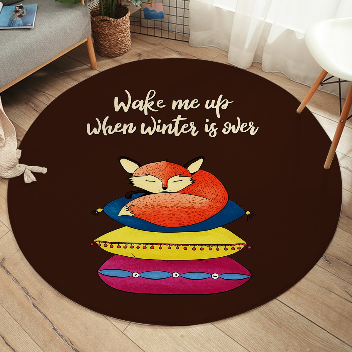 Fox Snooze SW2401 Round Rug