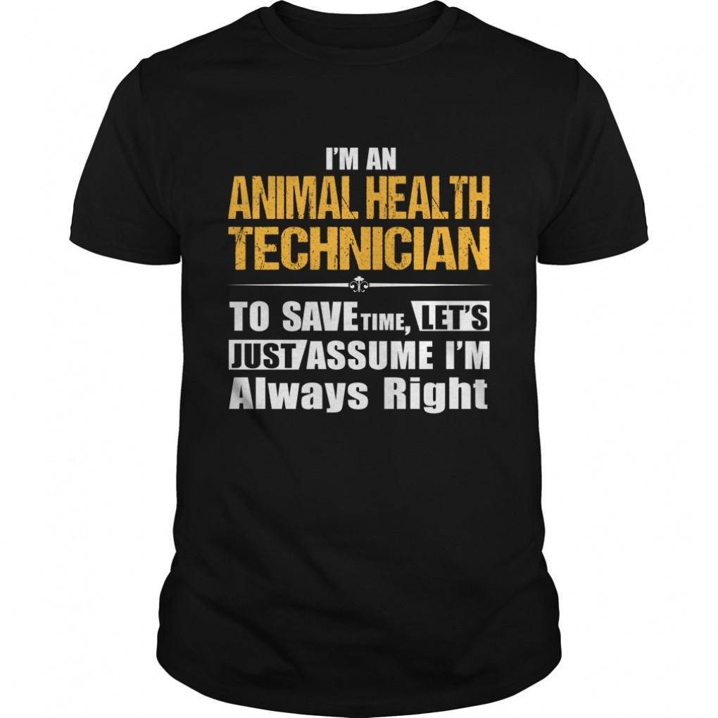 Animal Health Technician Guys Tee 917678515