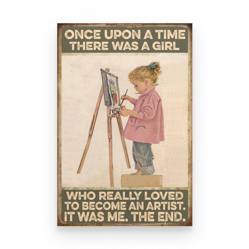Artist A Girl Really Loved To Become An Artist - Poster