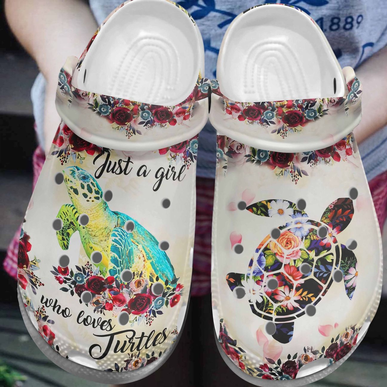 Turtle Personalized Clog, Custom Name, Text, Color, Number Fashion ...