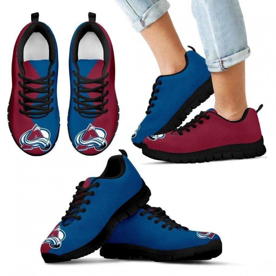 Two Colors Trending Lovely Colorado Avalanche Sneakers #767