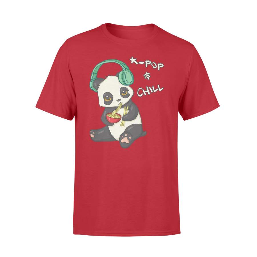 Cute KPop And Chill Panda Eats Ramen Bowl T Shirt