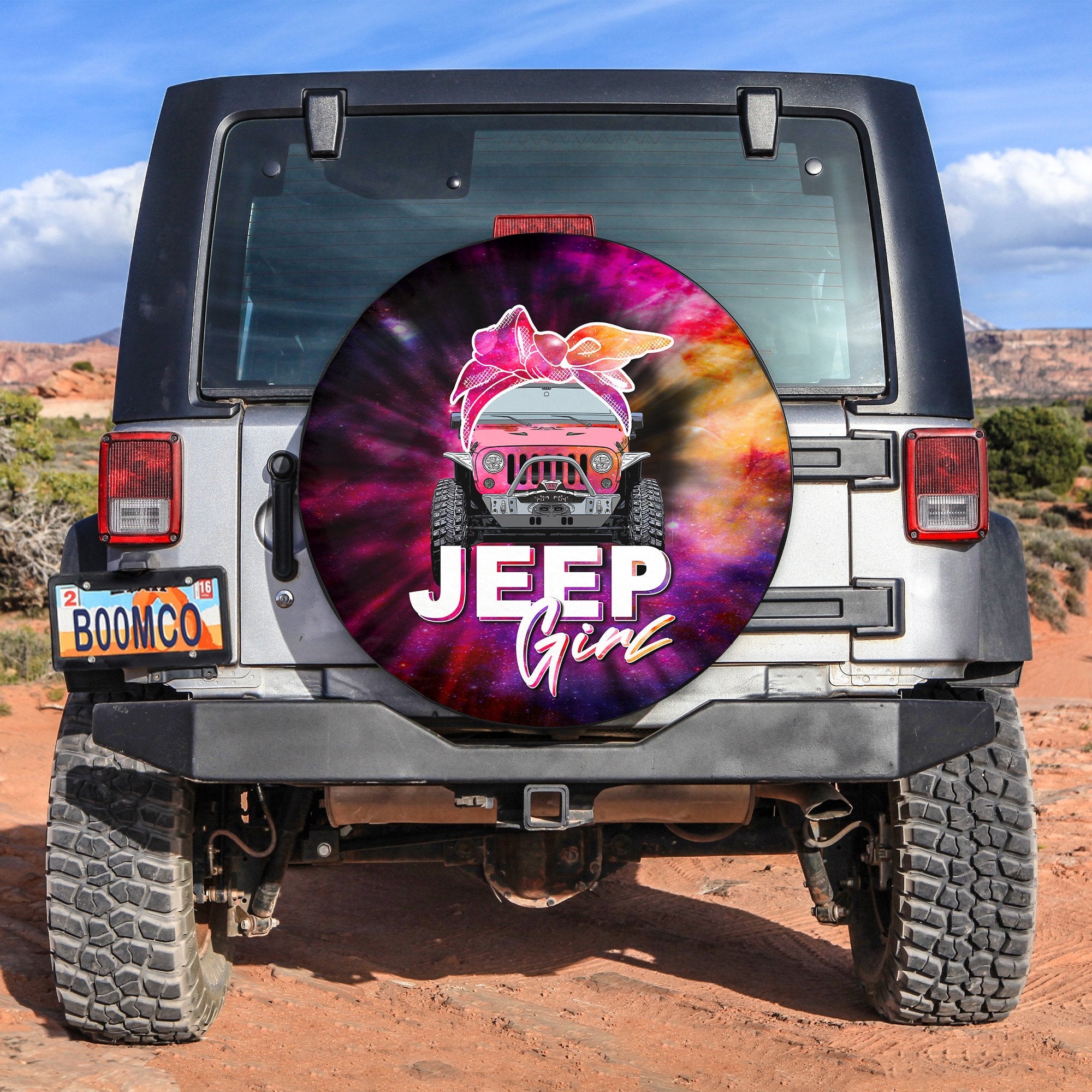 Jeep Girl Spare Tire Cover Colorful Style No.1 Lt6