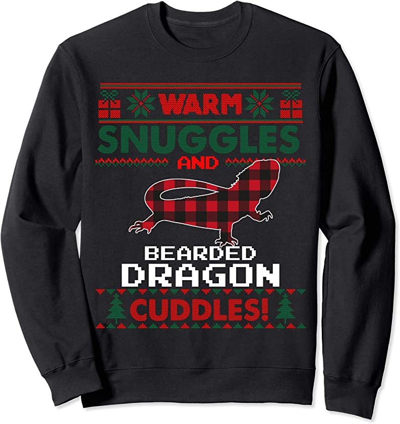 Bearded Dragon Christmas Pajama Shirt Ugly Christmas Sweater Sweatshirt