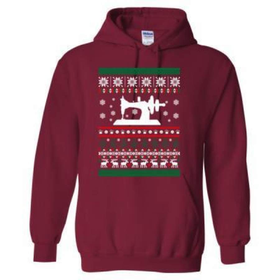 AGR Christmas Ugly Sweater Sewing – Heavy Blend™ Hooded Sweatshirt