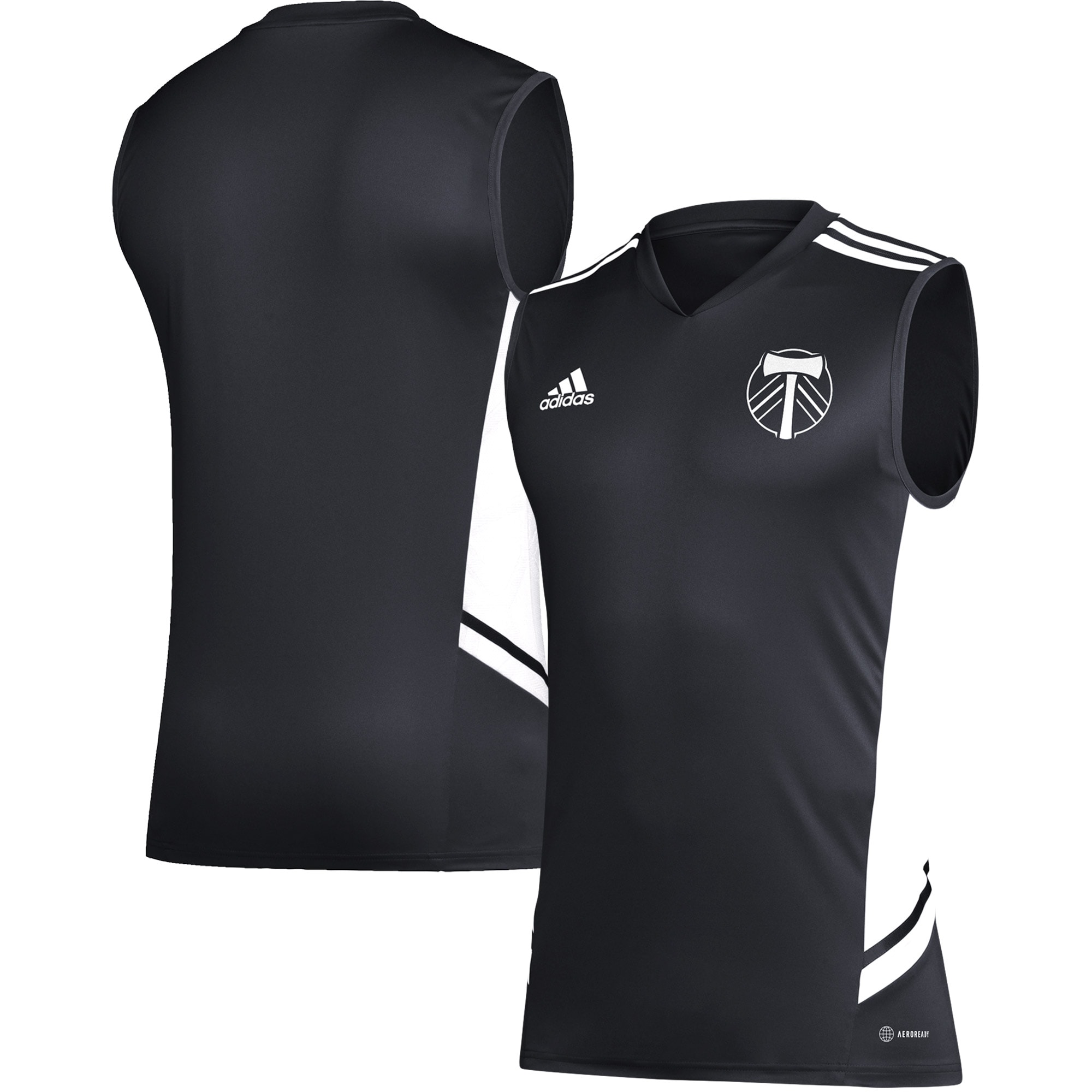 Portland Timbers Sleeveless Training Jersey – Black/White