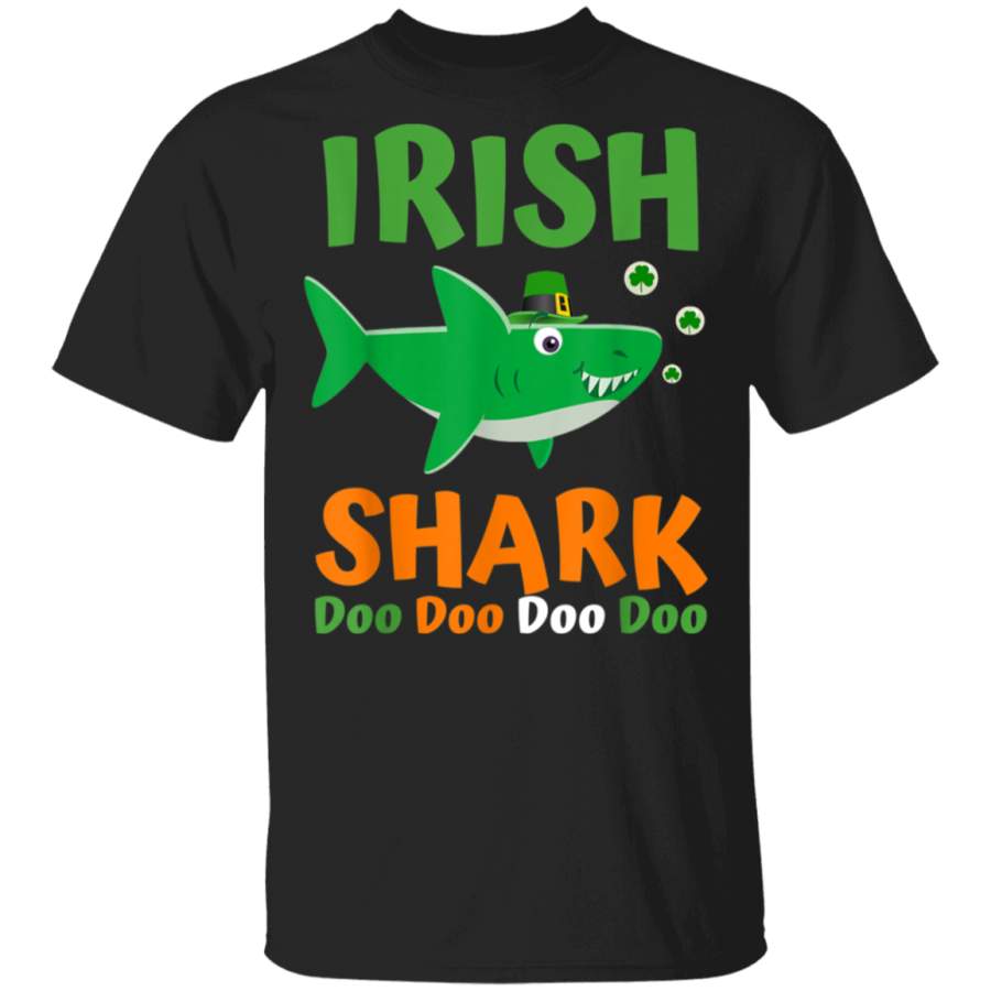 St Patricks Day Kids Toddler Women Men Irish Shark Shirt