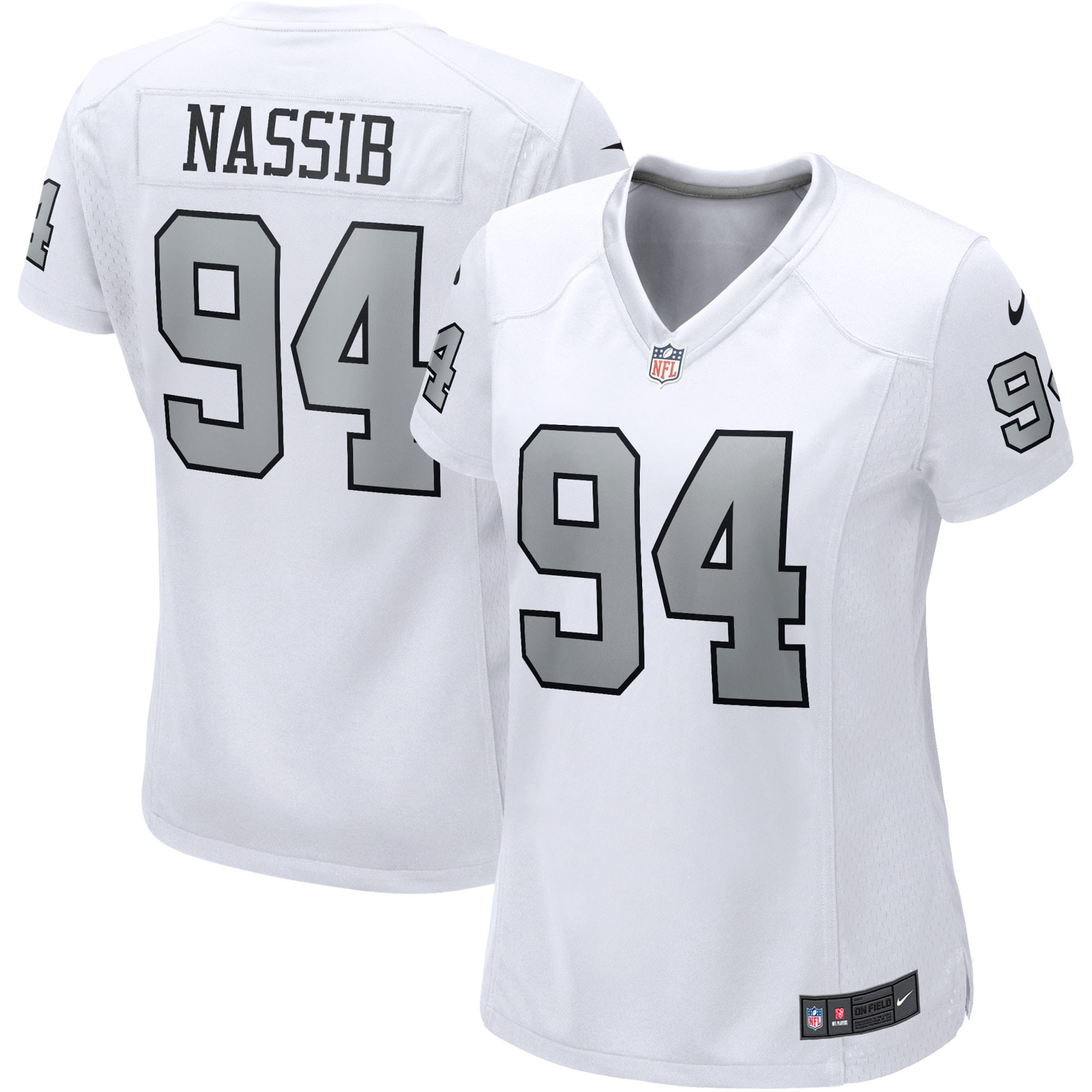 Carl Nassib Las Vegas Raiders Womens Alternate Game Jersey – White NFL