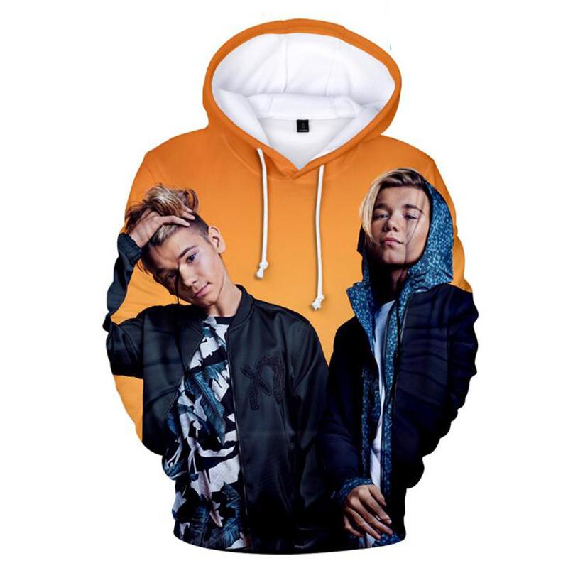 3D Printed Marcus and Martinus Hooded Pullovers Hoodies Sweatshirt