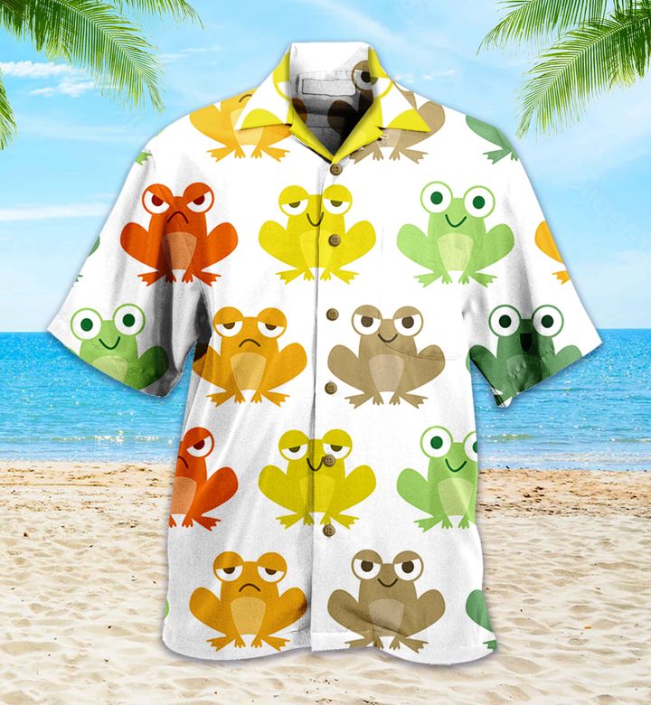 Cute Little Frog Colorful Hawaii Shirt Ha48474