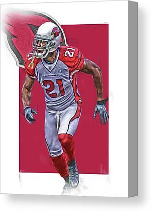 Patrick Peterson Arizona Cardinals Oil Art Joe Hamilton Canvas Print