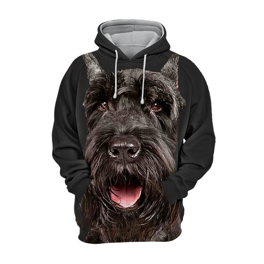 Unisex 3D Graphic Hoodies Animals Dogs Giant Schnauzer Happy