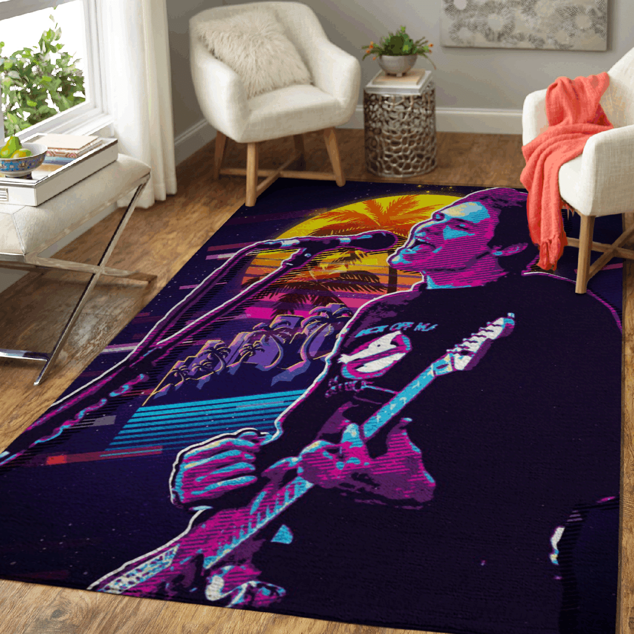 billy Corgan – Artwork Music Synthwave 80S Art For Fans Area Rug Carpet