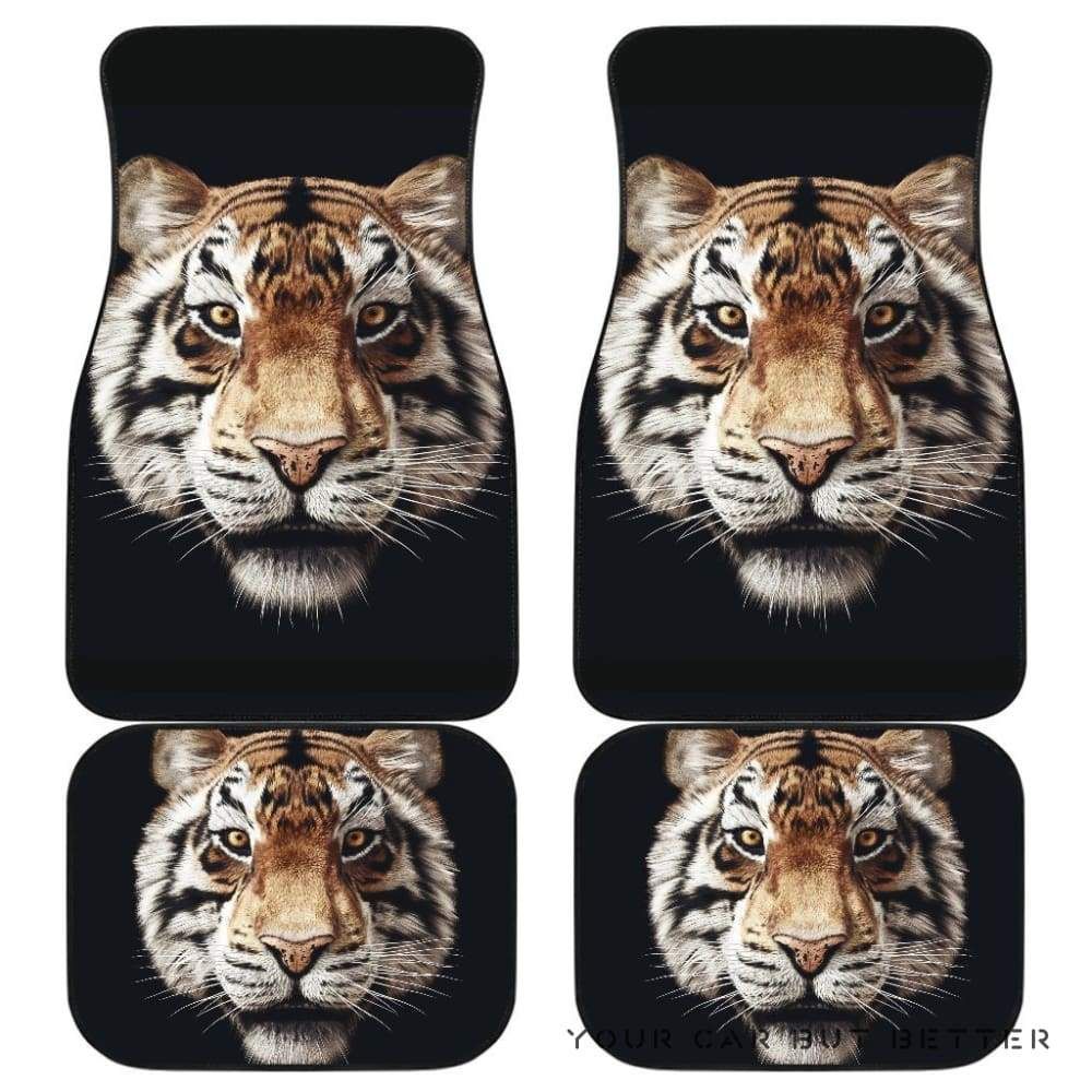 Tiger Wild Animal Hungry Face Car Floor Mats 173218 Personalized Car Seat Floor Mat Custom Print