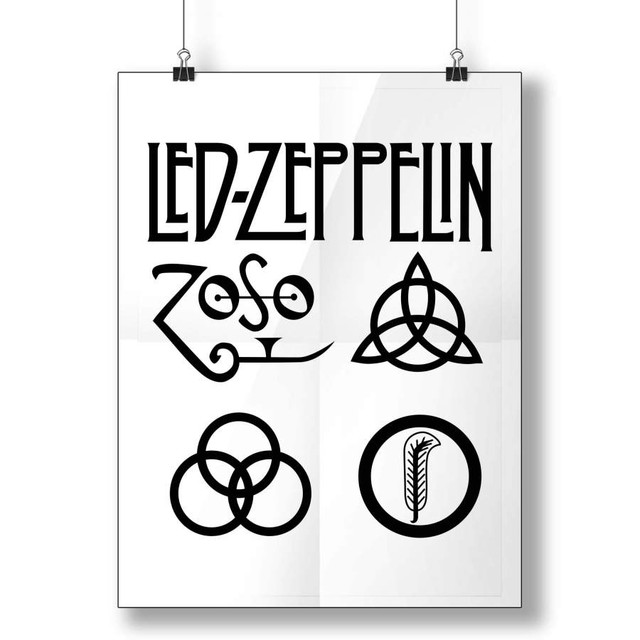 Led Zeppelin Logo Poster