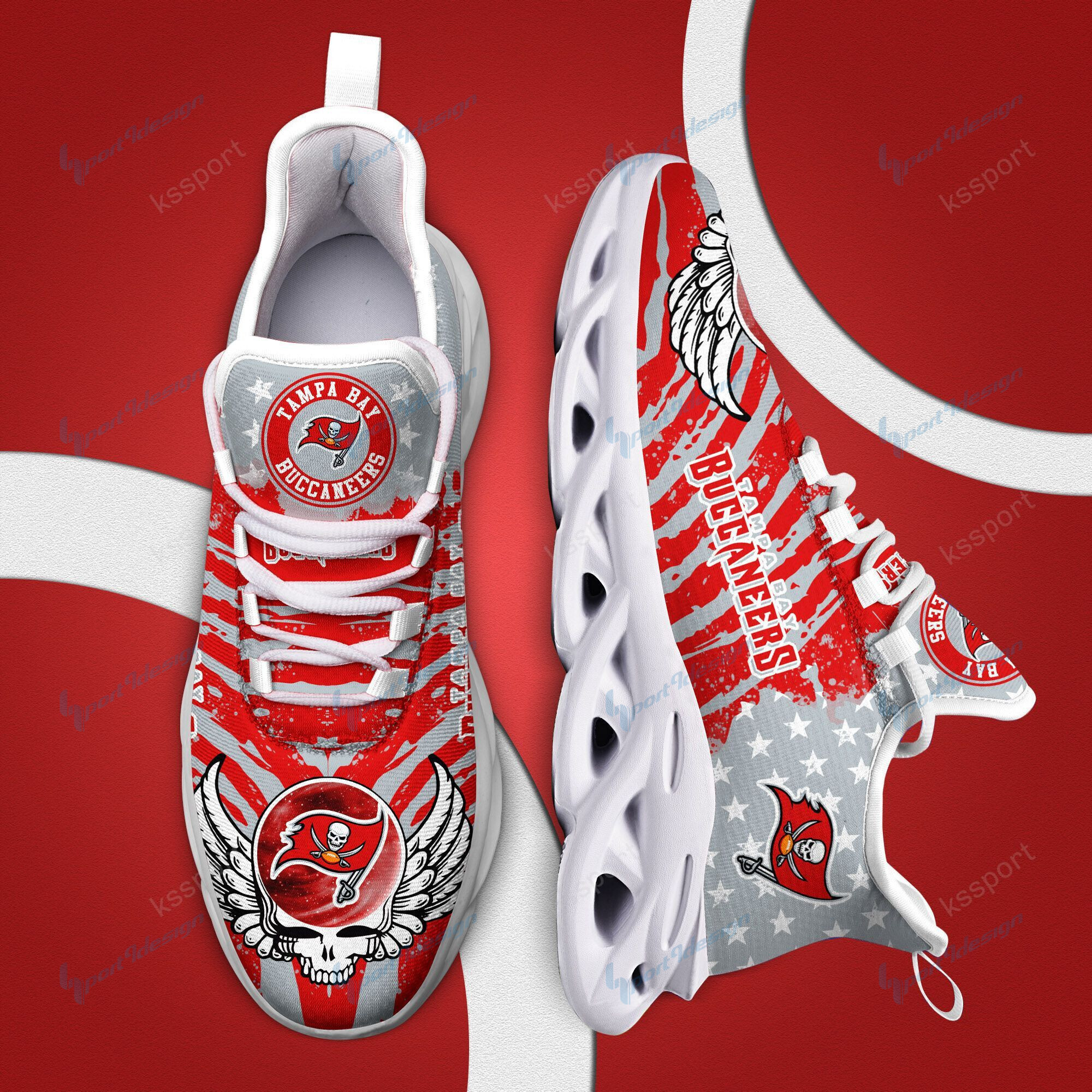 Tampa Bay Buccaneers Yezy Running Sneakers Bb768