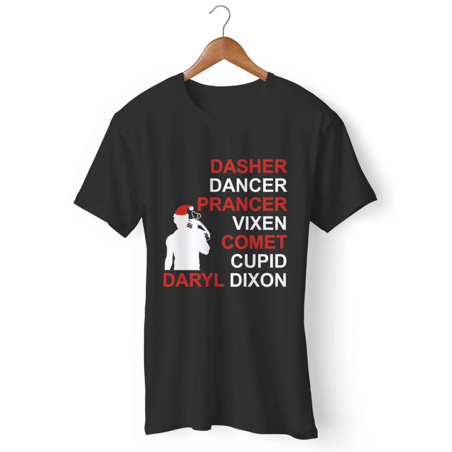 Dasher Dancer Prancer Daryl Dixon Man’s T-Shirt