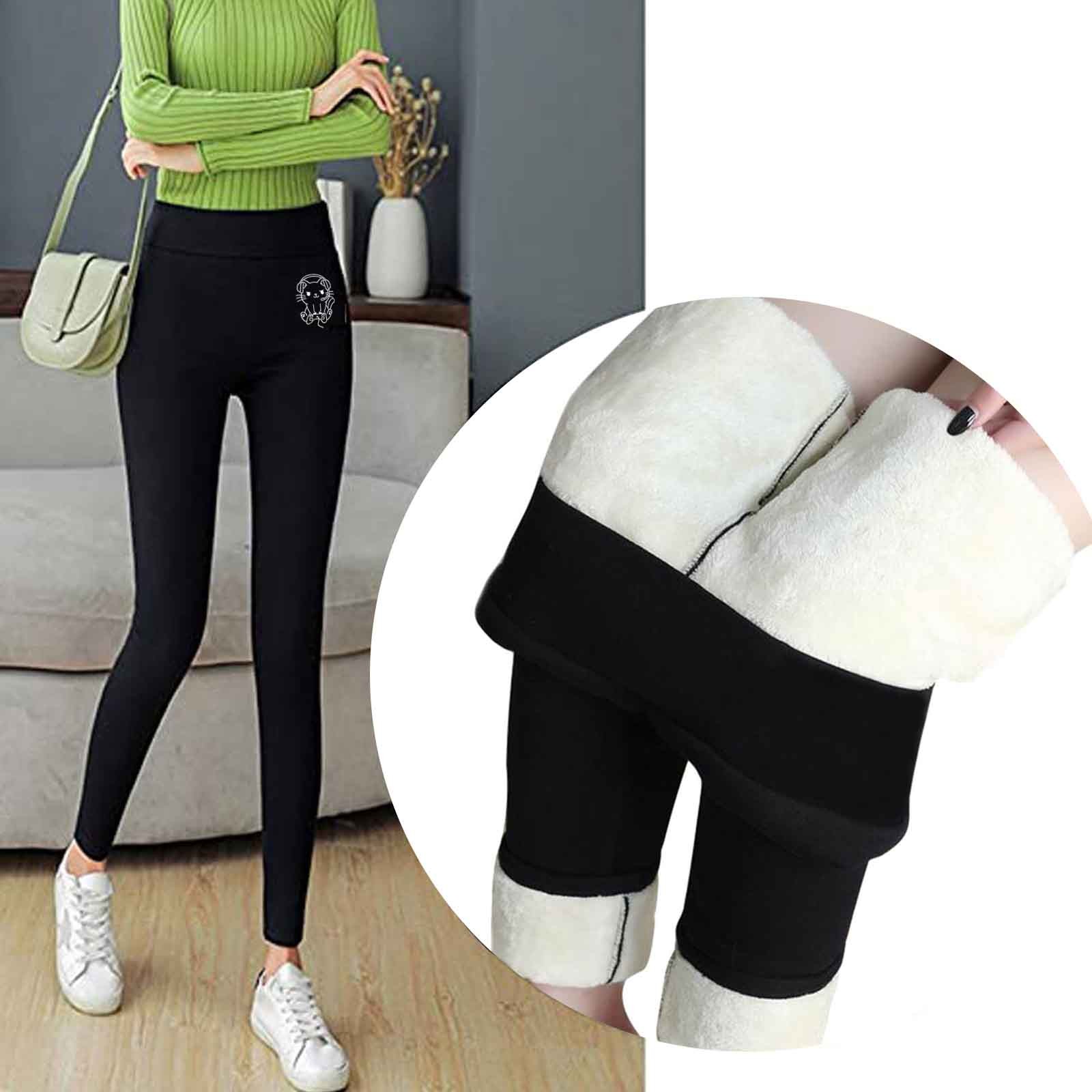 32 below Thermal Winter Casual Women’s Cute Printed Stretch High Waist Thermal Trousers Womens Long Underwear Silk alx