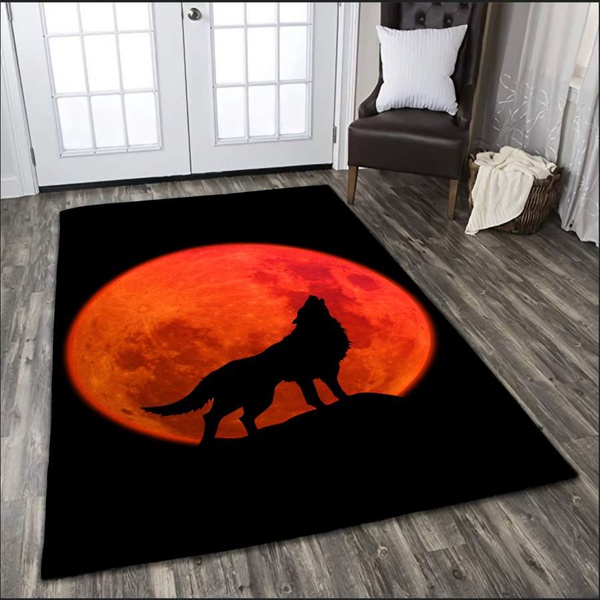 Wolf in Moon Rug TP