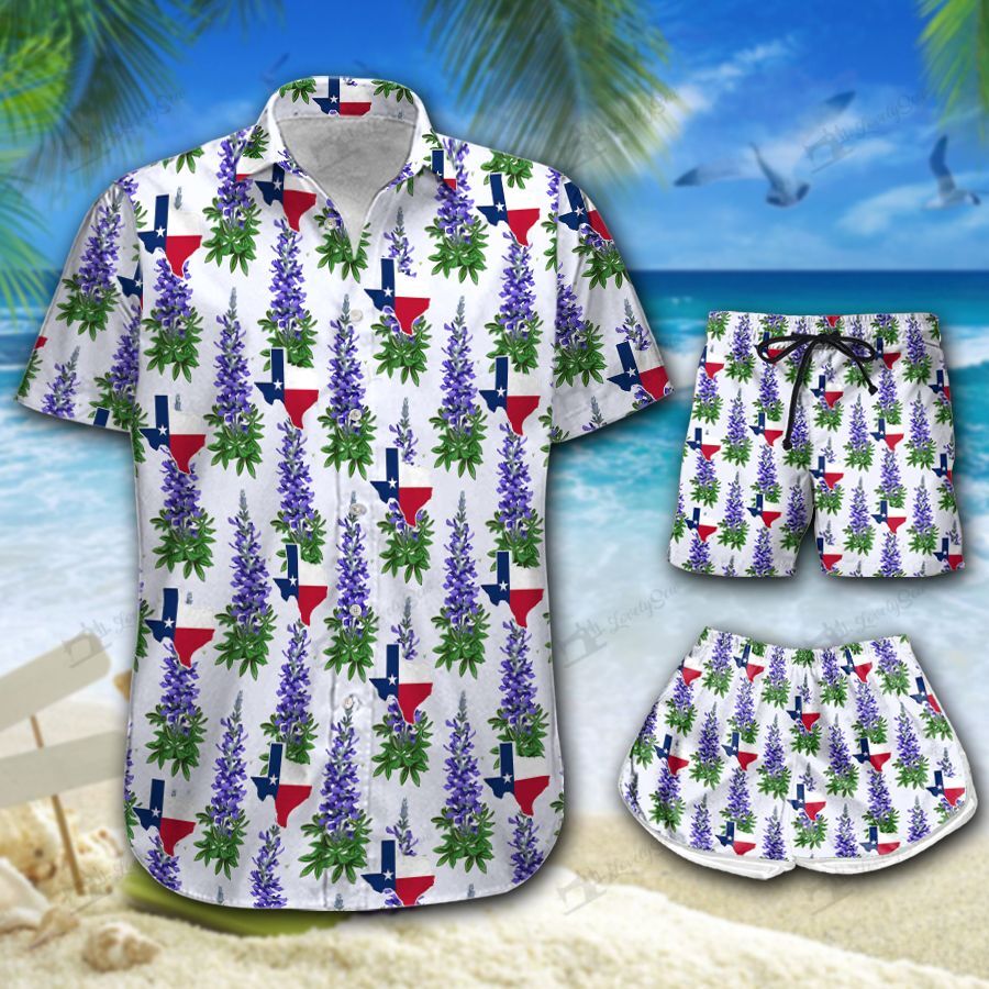 Bluebonnet Tx Hawaiian Shirt Shorts Ha35342