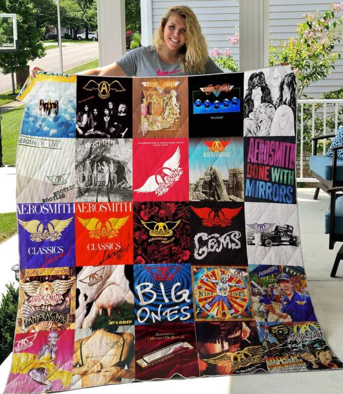 Aerosmith Album Music Band Thank You For The Memories 8K860 Gift Lover Quilt Blanket Ii0