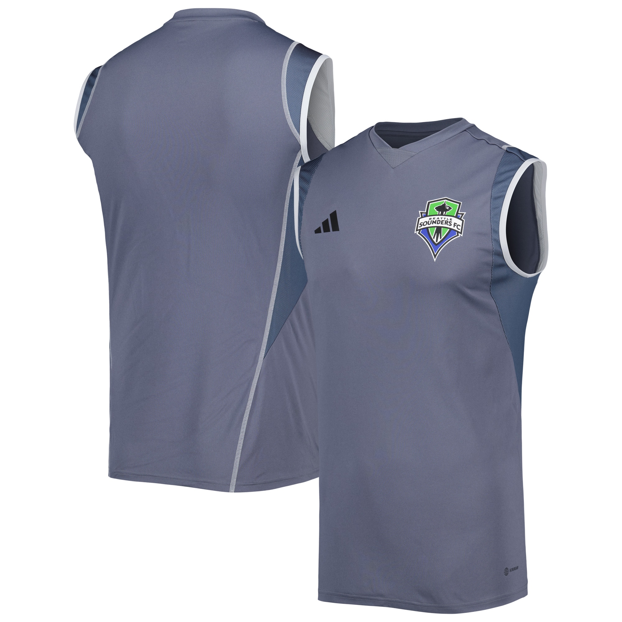 Seattle Sounders FC 2023 On-Field Sleeveless Training Jersey – Gray